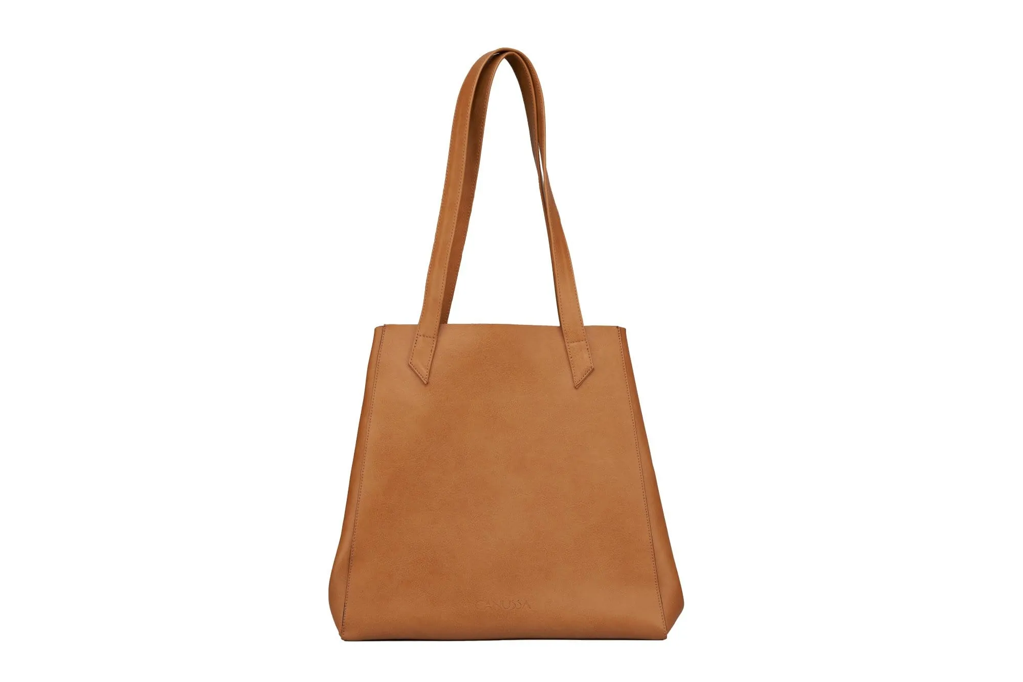 Totissimo Foldable Vegan Leather Tote Bag | Camel