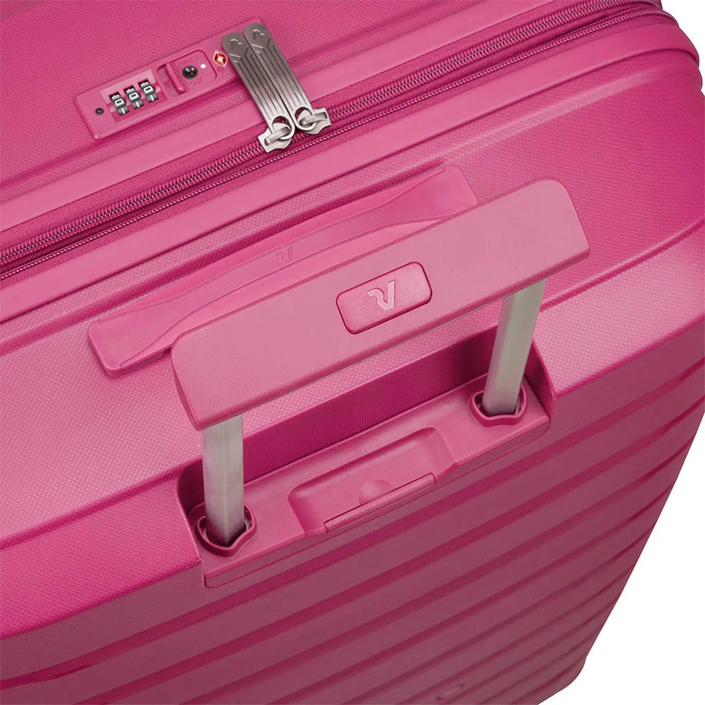 Trolley Grande Espandibile Rigido RONCATO 78 cm 4 Ruote Linea Butterfly Colore Magenta