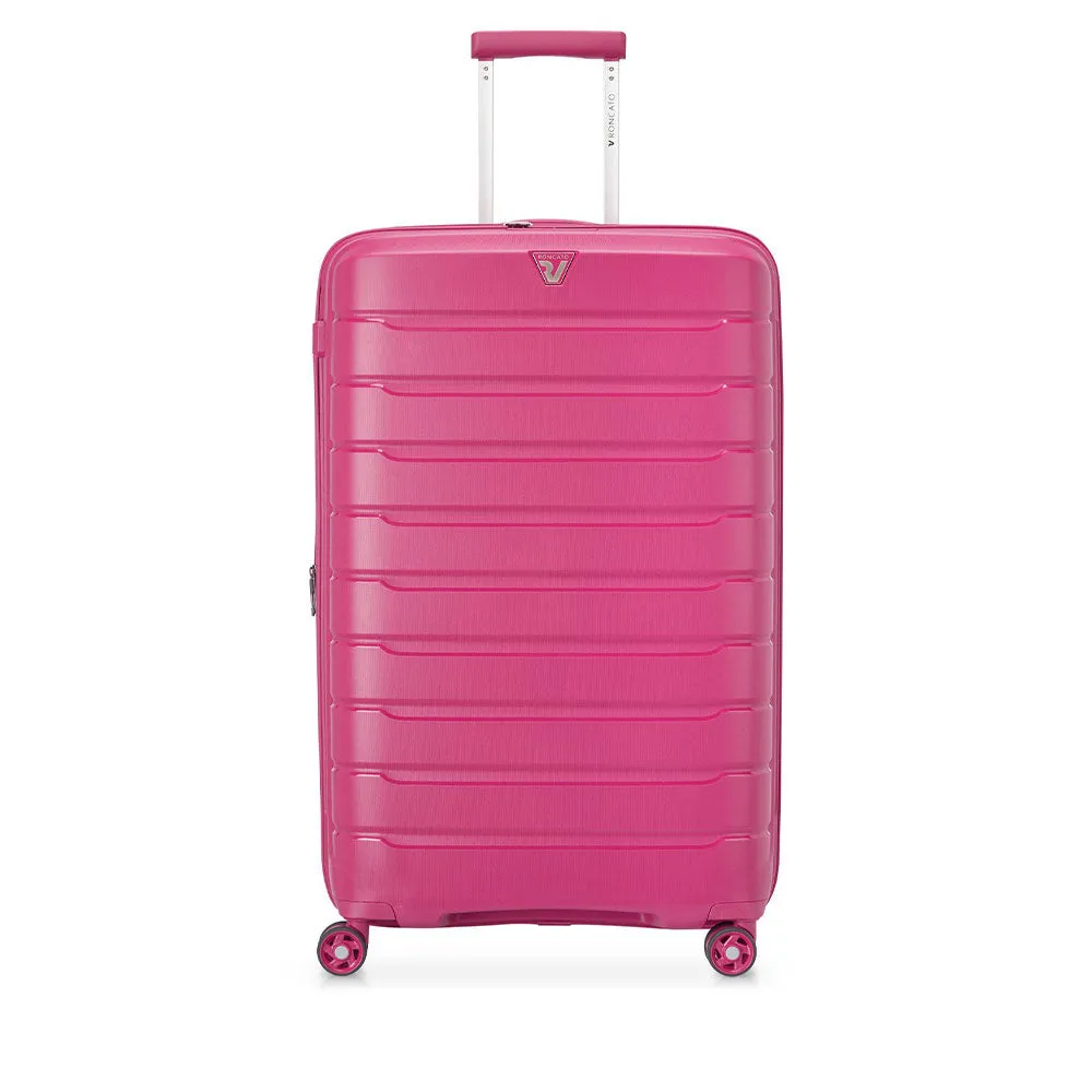 Trolley Grande Espandibile Rigido RONCATO 78 cm 4 Ruote Linea Butterfly Colore Magenta