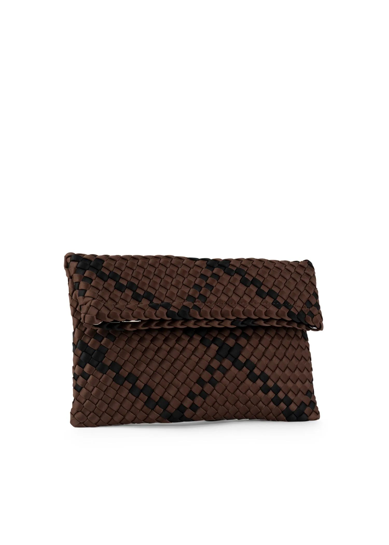 Val Espresso Convertible Woven Crossbody