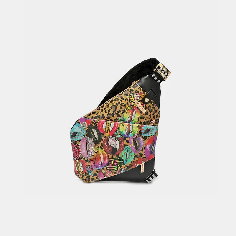 Vegan Luxe Wild Spirit Leopard Crossbody Bag