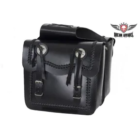 Waterproof Leather Motorcycle Saddlebag