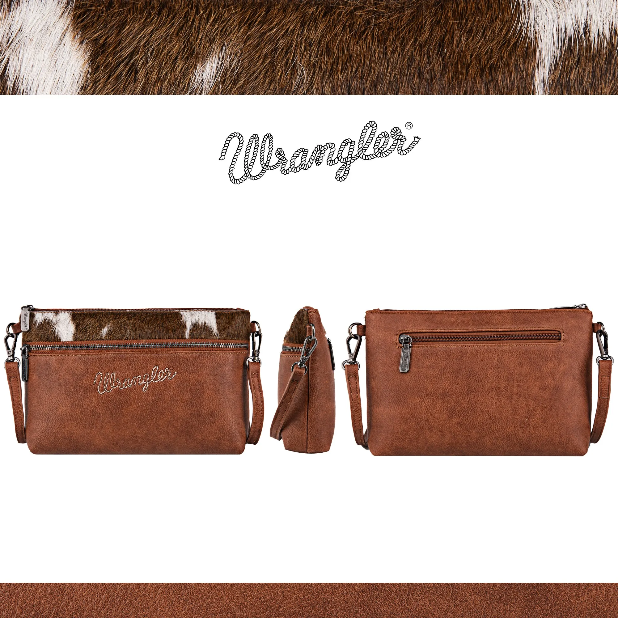 WG49-181 Wrangler Hair-On Collection Crossbody