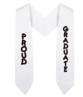 White Imprinted Preschool / Kindergarten Graduation Stole