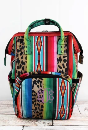 Wild Serape Diaper Bag BackPack High Quality Canvas NGIL Brand)