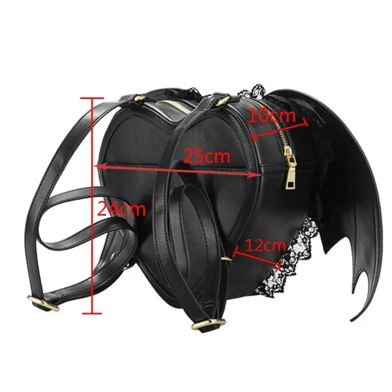 Women Punk Devil Cute Stylish Wing Bat Angel Wings Newest Bag