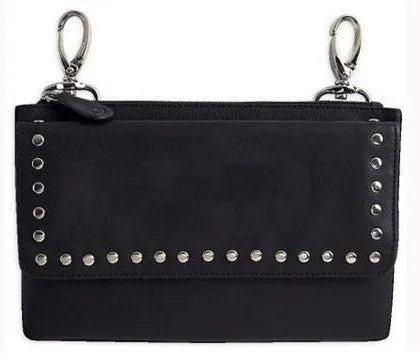 Women studded hip bag