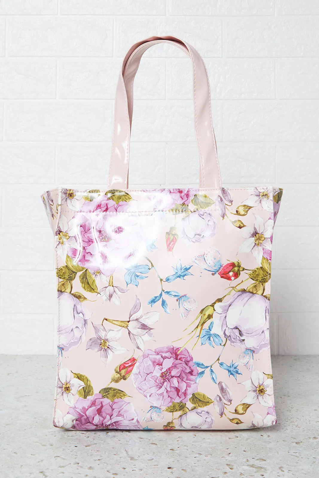 Women White Printed Shopper Bag