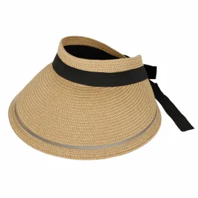 Womens Wide Brim Packable Sun Visor Summer Beach Hat SLV1280